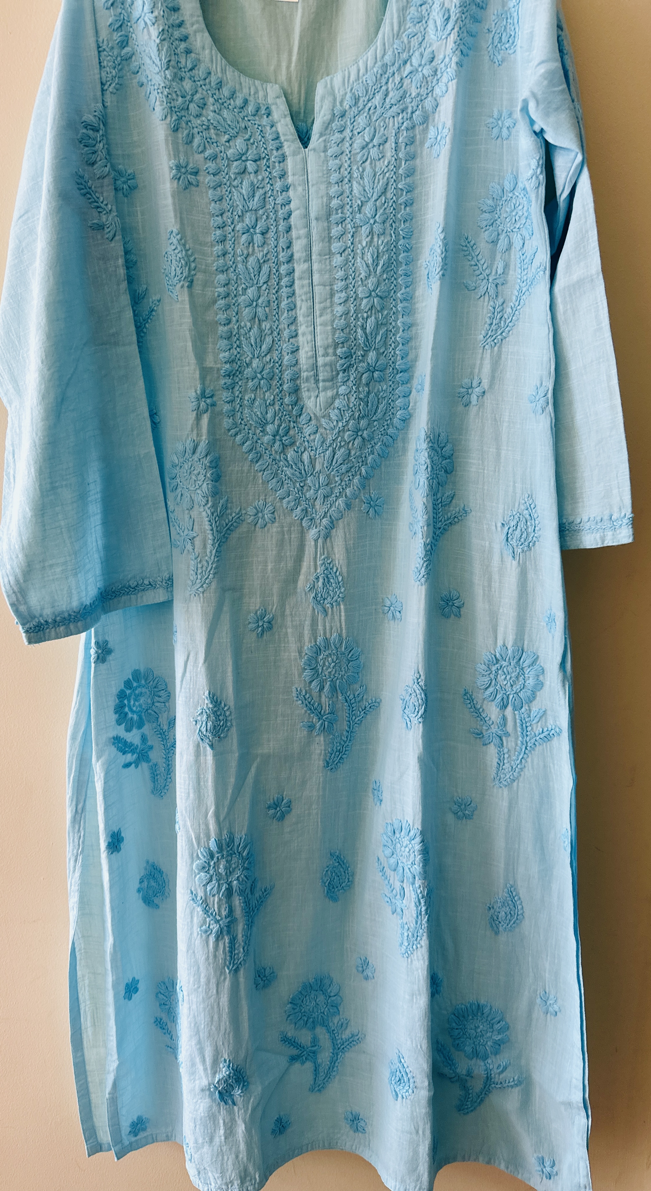 Pure Cotton  Summer Chikan Kurta