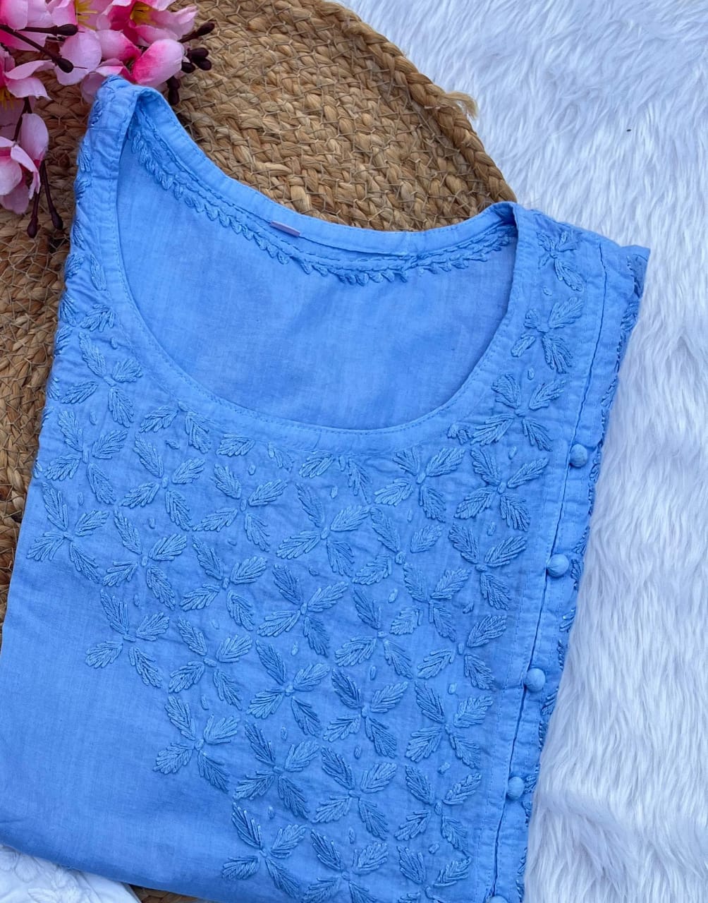 Sharvani Mulmul Short Kurta 