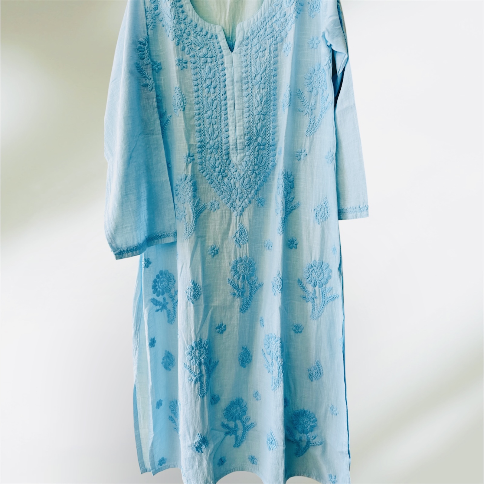 Pia Pure Cotton  Summer Chikan Kurta