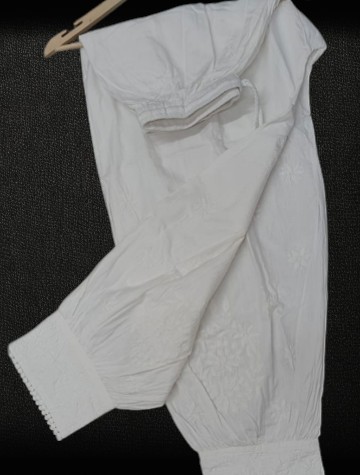 Taarna Cotton Chikan Afghani Pants