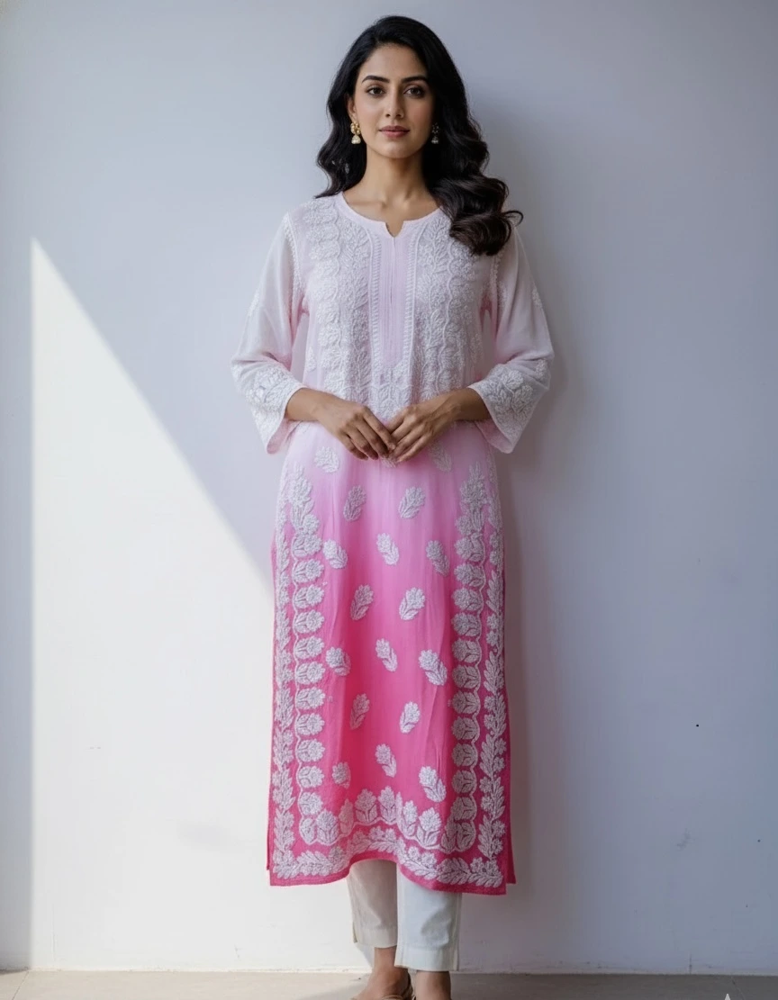Varna Ombré Georgette Kurta