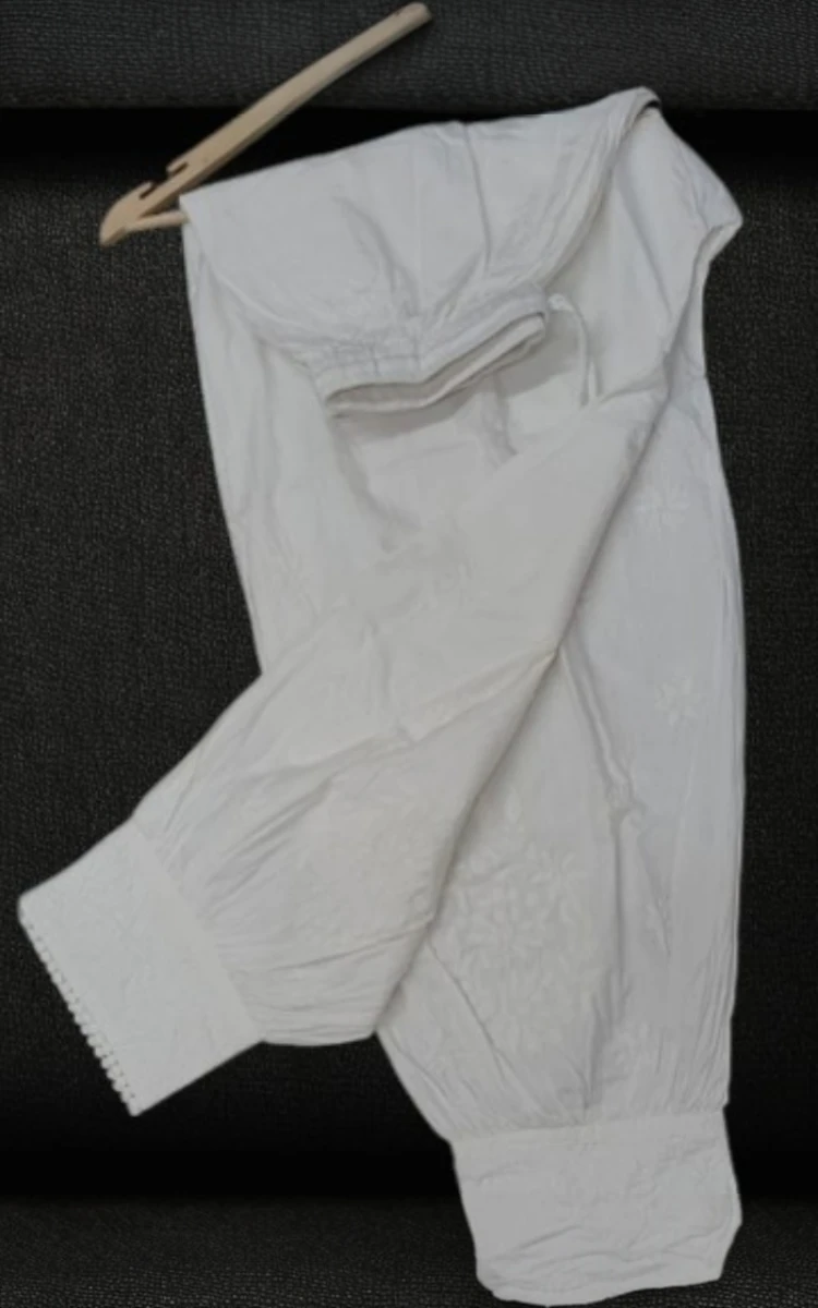 Taarna Cotton Chikan Afghani Pants