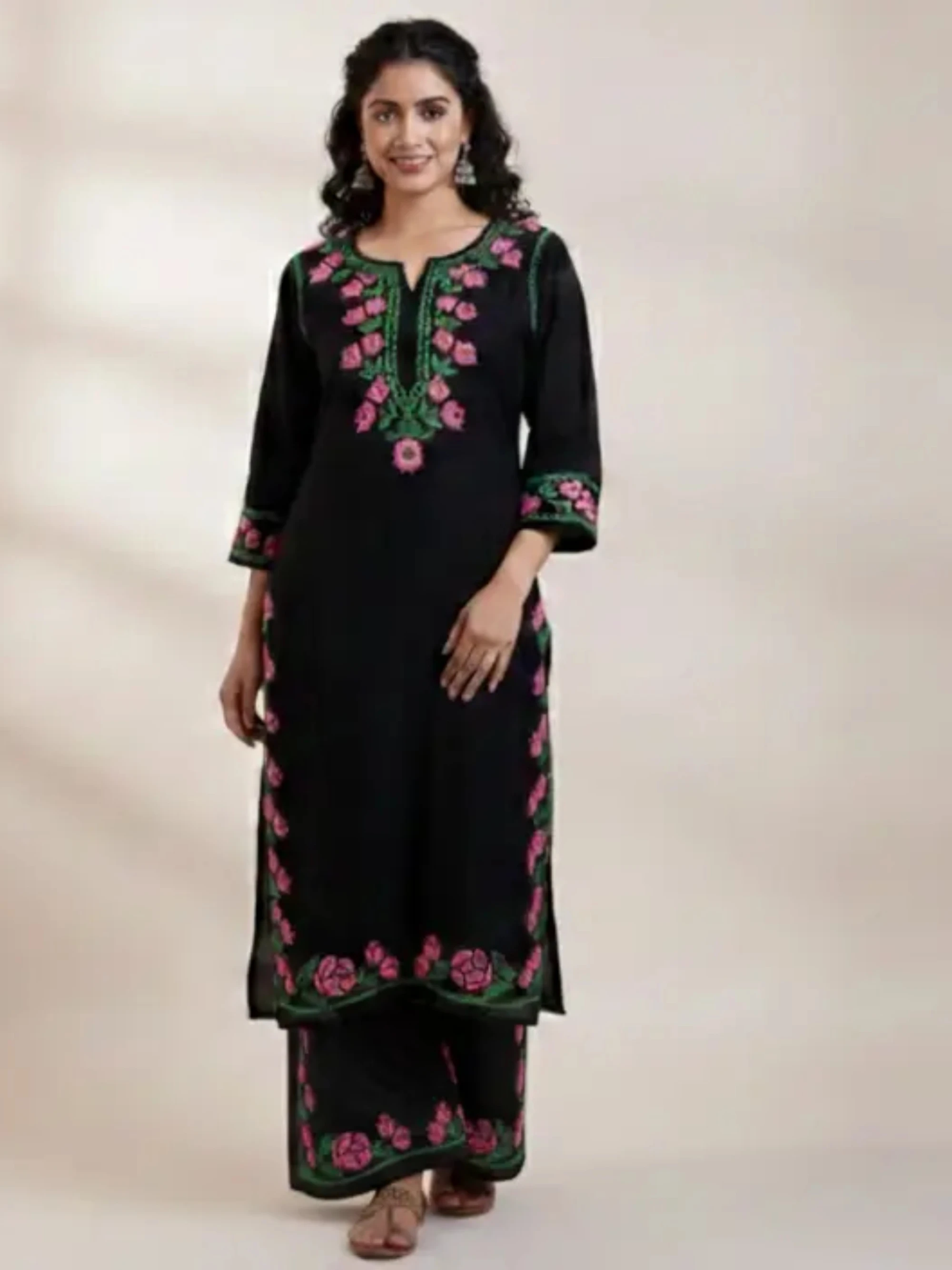 Nyantara Rayon Kurta and Plazzo Set