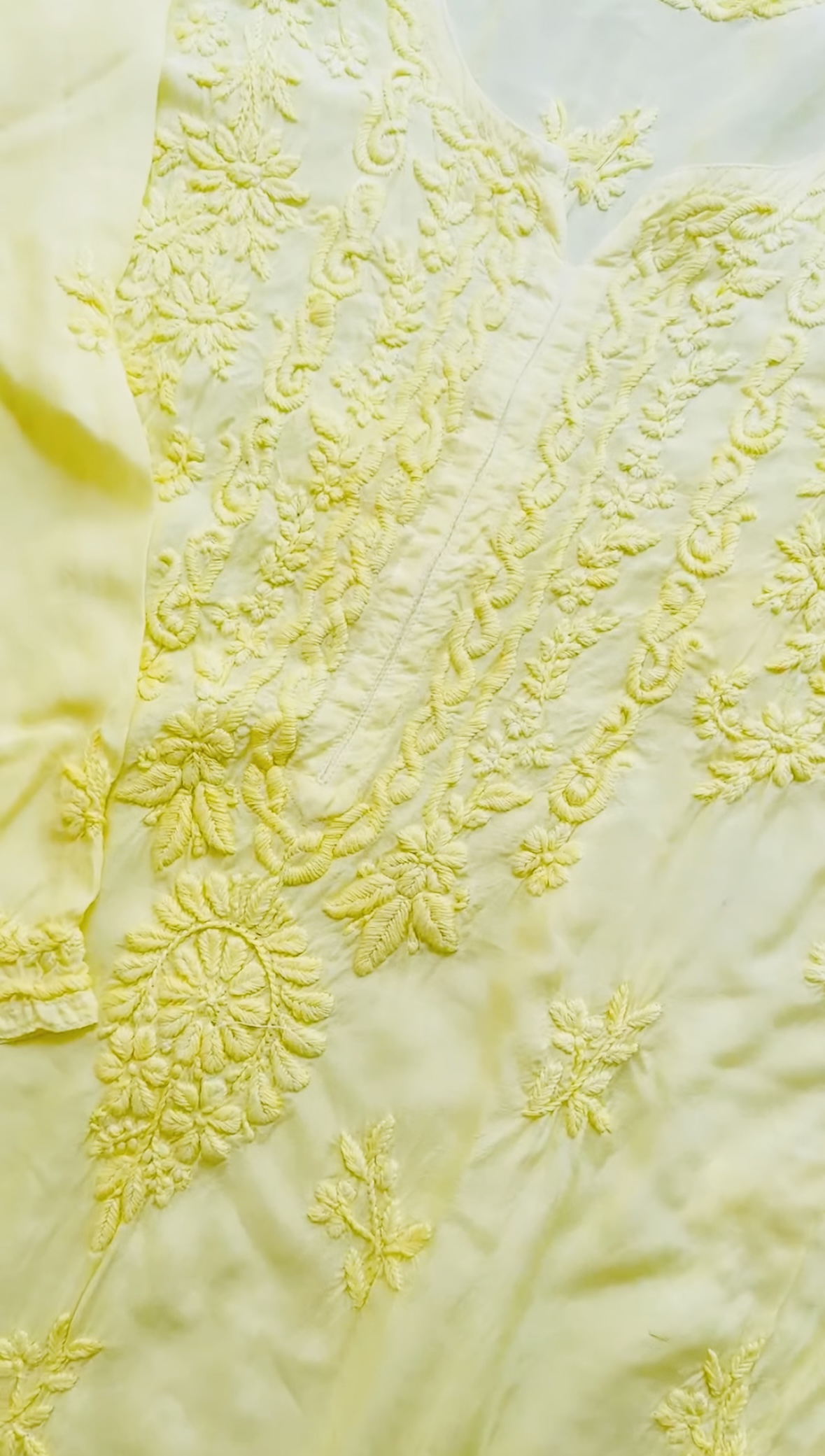 Aruni Muslin Chikan Kurta