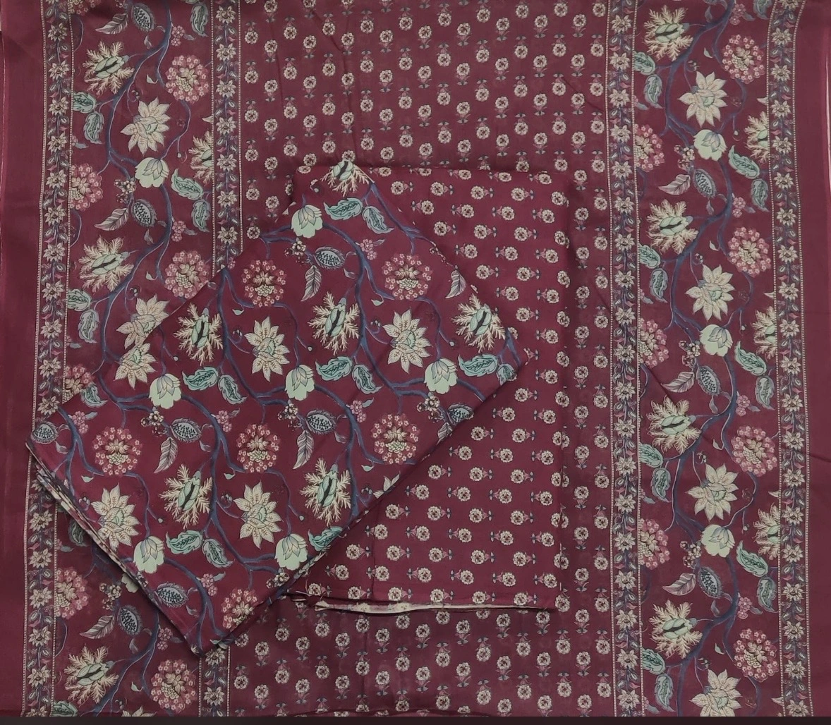 Tiara Pure Cotton Kurta Pant and Dupatta Set