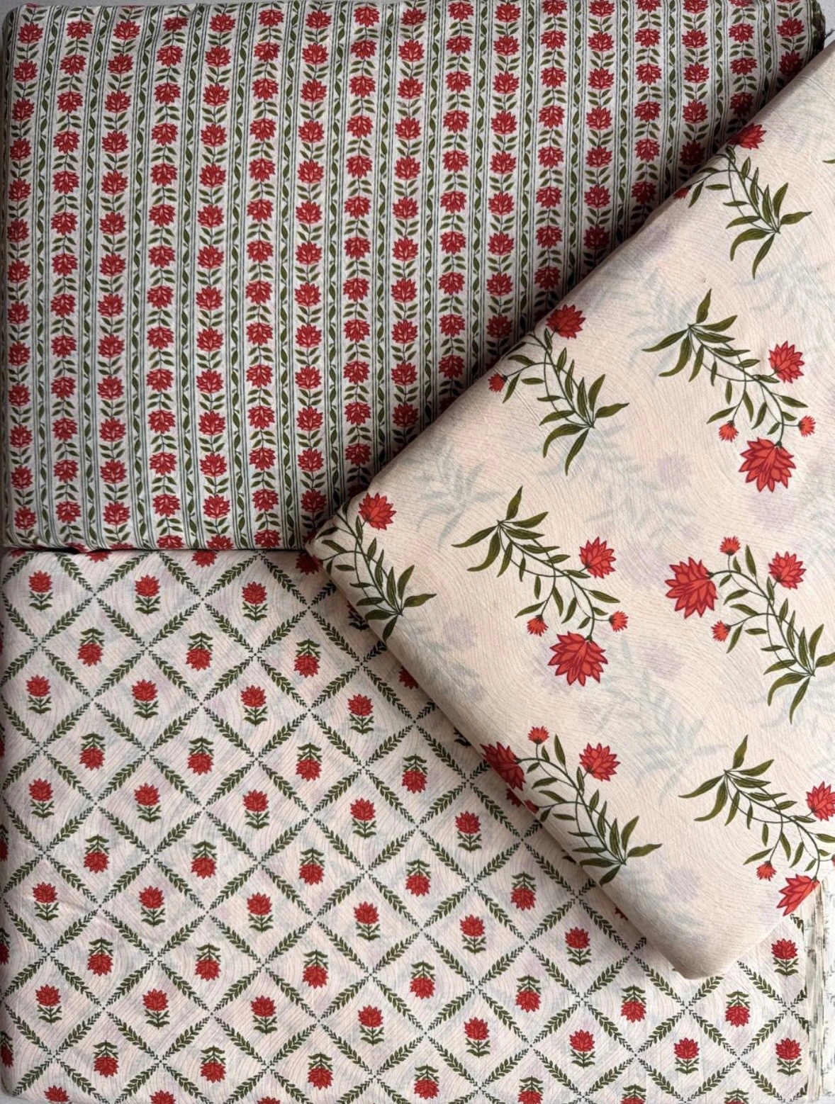 Anokhi Pure Cotton Kurta Pant and Dupatta Set